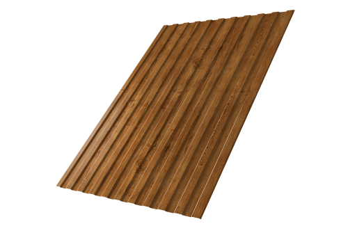 Профнастил С8A v01 Grand Line 0,45 Print-Double Elite Golden Wood