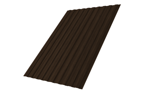Профнастил С8B v03 Grand Line 0,45 Print Elite Coffee Wood TwinColor