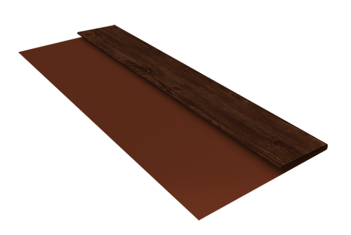 Планка стартовая Блок-Хаус new Grand Line 0,45 Print Elite Cherry Wood TwinColor (2м)