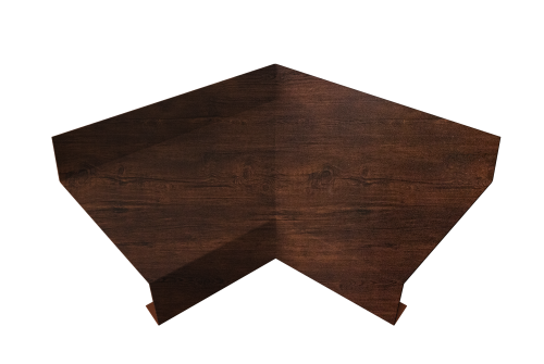 Угол отлива внутренний 70 Grand Line 0,45 Print Premium с пленкой Cherry Wood Dark FTC