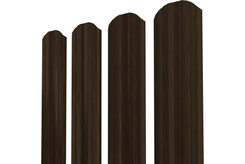 Штакетник Twin XL фигурный Grand Line 0,45 Print Elite Coffee Wood TwinColor