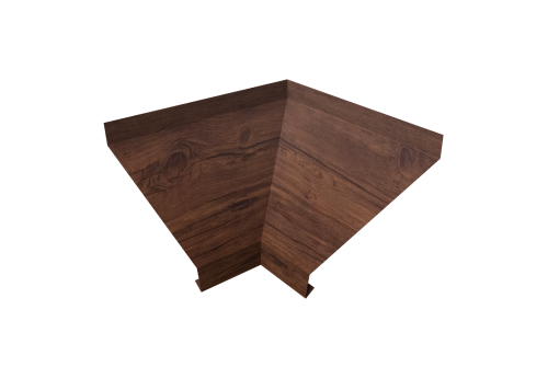 Угол отлива внутренний 150 Grand Line 0,4 Print Premium с пленкой Cherry Wood Fresh TwinColor