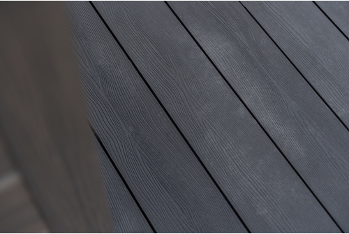 Террасная доска ДПК Grand Line 140мм 3D Wood графит 3м