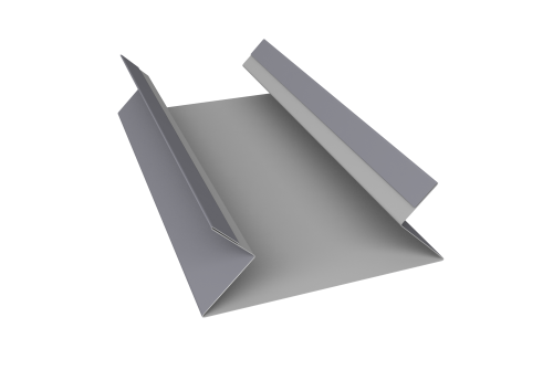Планка угла внутреннего составная верхняя 0,5 Satin с пленкой RAL 7004 сигнальный серый (3м)