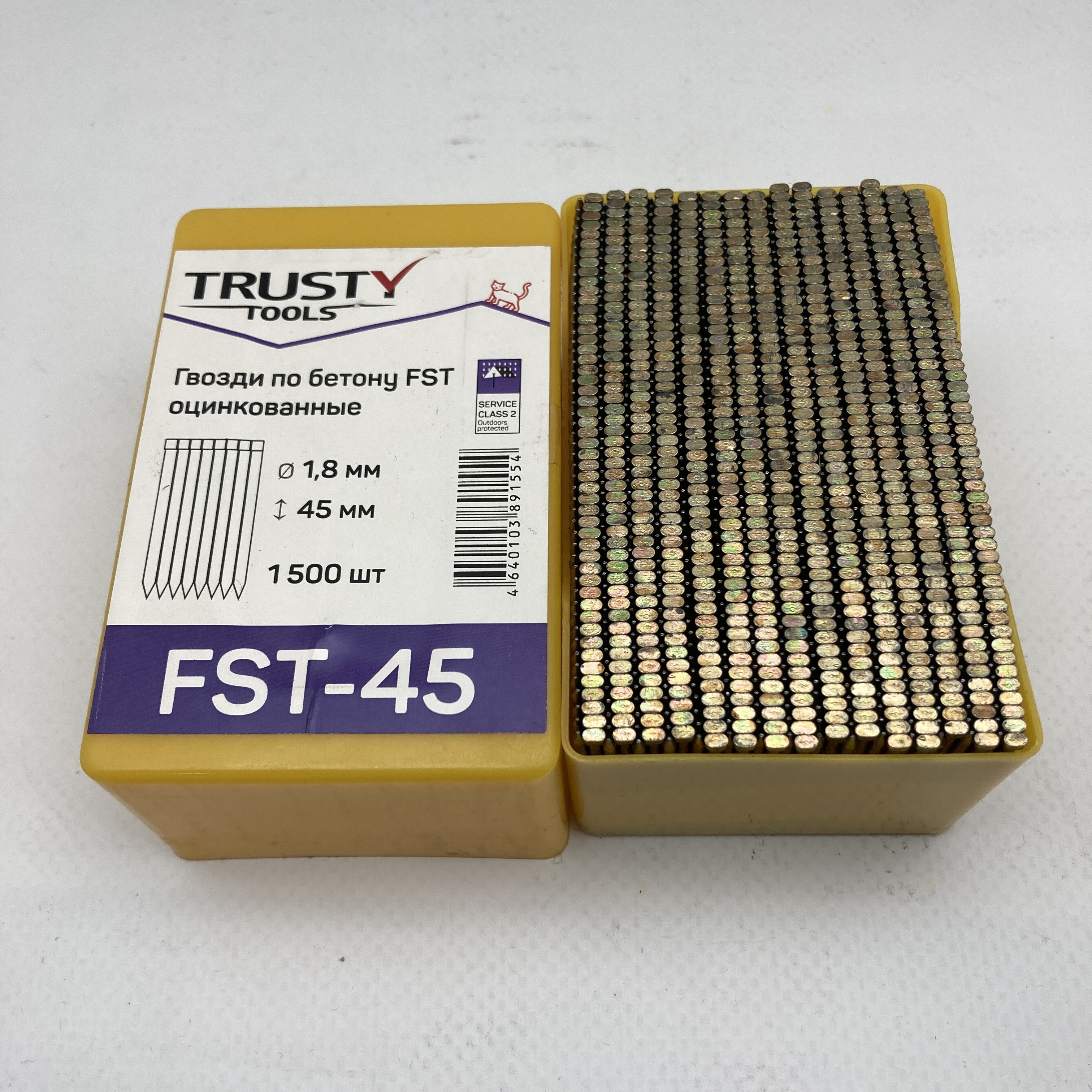Гвоздь по бетону FST 45 мм (1500 шт)