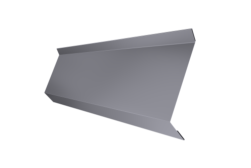 Планка примыкания в штробу 60 Grand Line 0,45 Drap TX RAL 7004 сигнальный серый (3м)
