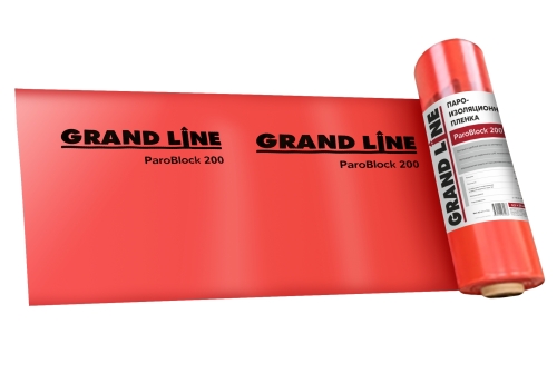 Пленка пароизоляционная Grand Line ParoBlock 200 для закладных (0,5м/25м2)