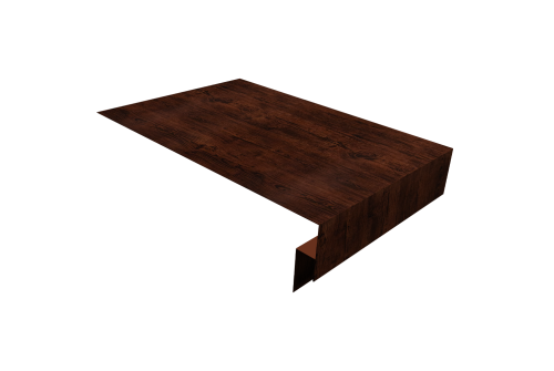 Планка околооконная сложная 250х50х18 (j-фаска) Grand Line 0,45 Print Elite Cherry Wood TwinColor (2м)