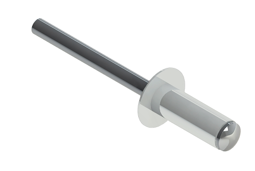 Заклёпка вытяжная Daxmer 4,0х10 RAL 9003 (10х1000шт) ал/ст