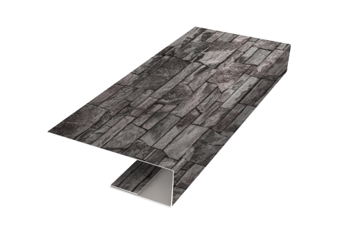 J-Профиль 12мм Grand Line 0,45 Print Elite Fine Stone TwinColor (3м)