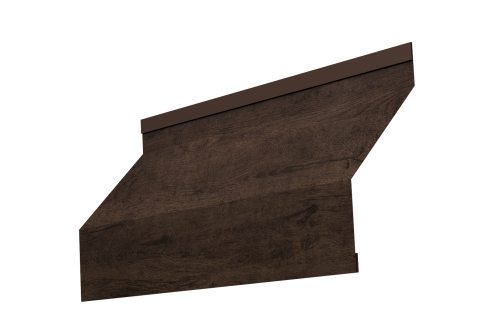 Ламель забора жалюзи Milan Grand Line 0,45 Print Elite Antique Wood TwinColor
