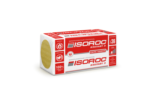Утеплитель Isoroc Изолайт Л40 1000х600х100 (0,24м3)