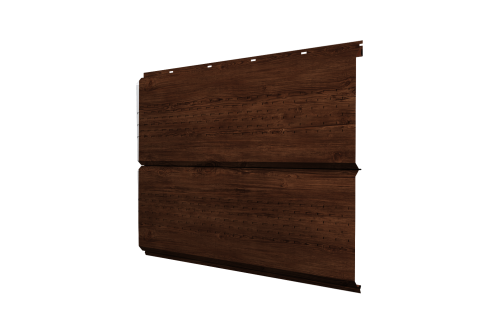 Софит металлический ЭкоБрус new Grand Line c перфорацией 0,45 Print Elite с пленкой Cherry Wood TwinColor