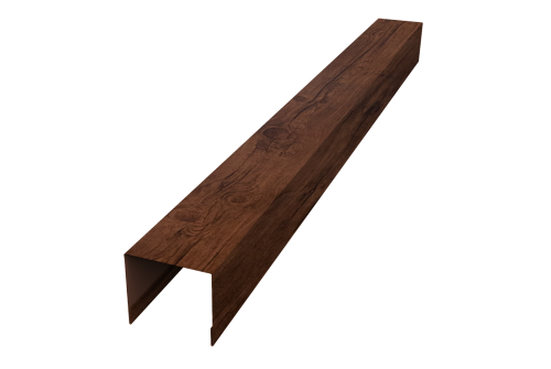 Стойка боковая крепежная для забора жалюзи Palermo Grand Line 0,45 Print Premium Cherry Wood Fresh TwinColor (2,5м)
