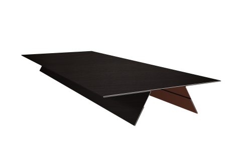 Планка стыковочная составная верхняя 0,45 Print Elite Coffee Wood TwinColor (3м)