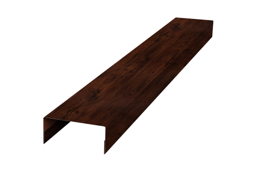 Крышка 30х15 для забора жалюзи Texas Grand Line 0,45 Print Elite Cherry Wood TwinColor (2м)