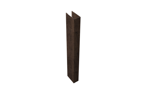 Стойка для забора жалюзи Texas (для калиток и ворот) Grand Line 0,45 Print-double Elite Antique Wood (2м)
