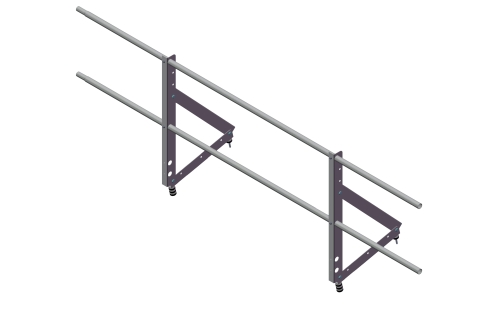 Ограждение кровельное Optima 0,65х2м RAL 8017