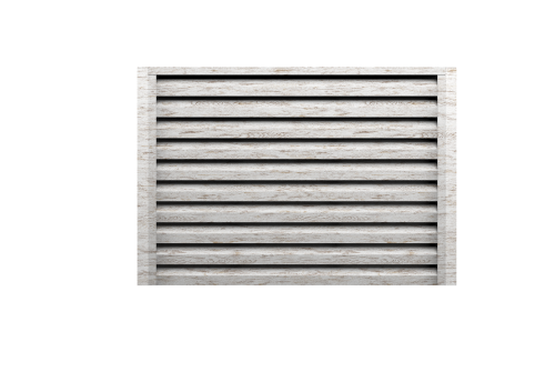 Ламель забора жалюзи Milan new Grand Line 0,45 Print Elite с пленкой Snow Wood TwinColor