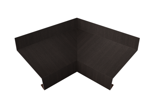Угол отлива внутренний 70 Grand Line 0,45 Print Elite с пленкой Coffee Wood TwinColor