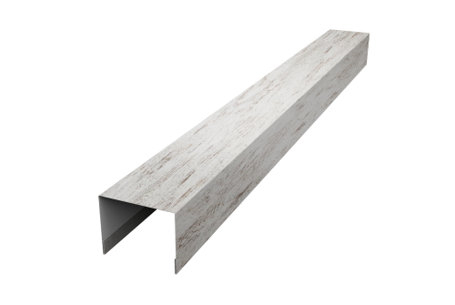 Крышка для забора жалюзи Palermo Grand Line 0,45 Print Elite Snow Wood TwinColor (2м)