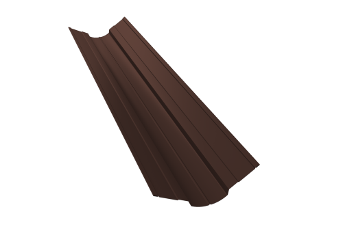 Планка ендовы верхней фигурной 70х70 Grand Line 0,45 Drap RAL 8017 шоколад (2м)