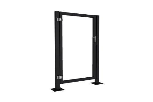 Калитка Жалюзи Puma Lock 1,68х1 RAL 9005 без заполнения тип А