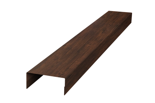 Крышка 45х20 для забора жалюзи Texas Grand Line 0,45 Print Premium Cherry Wood Dark FTC (2,5м)