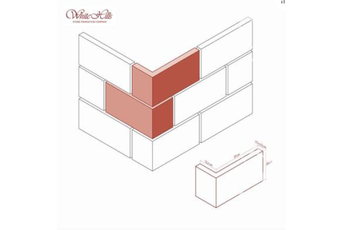 Угловой элемент White Hills Шеффилд 9,5х19,6 439-45 с расшивкой 1,5 см.