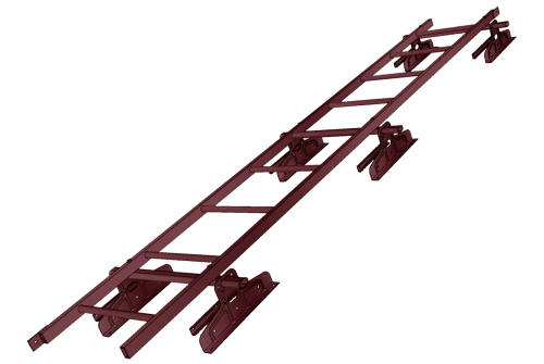 Лестница кровельная для фальца RAL 3005 (3м)