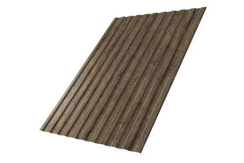 Профнастил С8A v02 Grand Line 0,45 Print Elite с пленкой Nordic Wood TwinColor