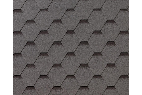Черепица гибкая RoofShield Премиум Стандарт серый с оттенением