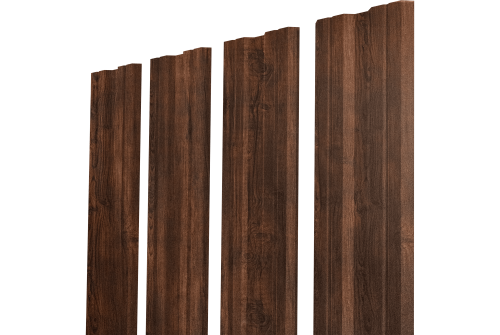 Штакетник Twin XL с прямым резом Grand Line 0,45 Print-Double Premium Cherry Wood Dark F