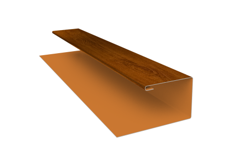 Планка П-образная Экобрус Grand Line 0,45 Print Premium Golden Wood Intense FTC (3м)