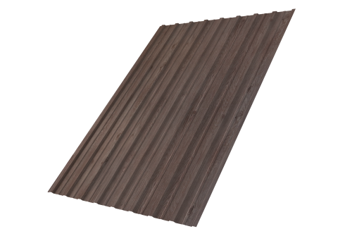 Профнастил С10A Grand Line 0,45 Print Elite с пленкой White Wood TwinColor