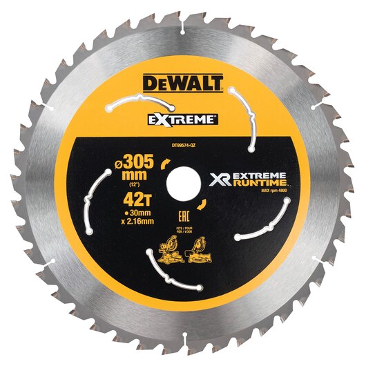 Диск пильный DeWalt Extreme Runtime по дереву 305x30 42T