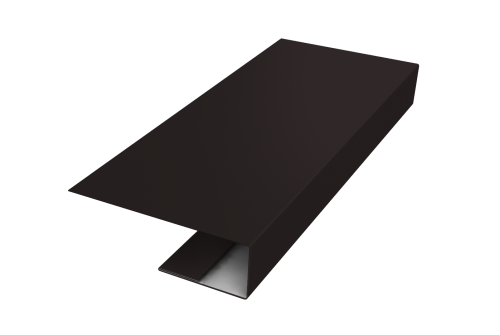 J-Профиль 12мм Grand Line 0,5 Satin с пленкой RAL 9005 черный (2м)