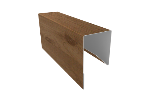 Планка П-образная заборная 17 Grand Line 0,45 Print Premium Pine Wood Fresh (3м)