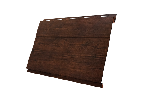 Софит металлический Вертикаль 0,2 prof Grand Line 0,45 Print Premium с пленкой Cherry Wood Dark FTC