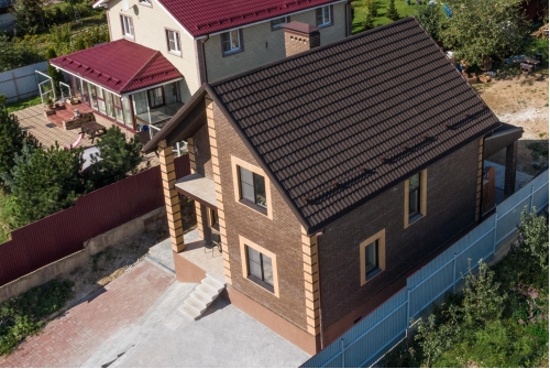 Лист композитной черепицы Grand Line Barсelona new брауни