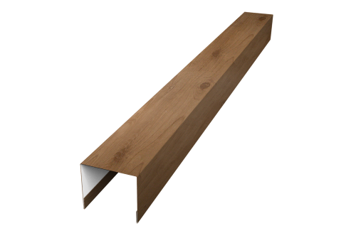 Стойка боковая крепежная для забора жалюзи Palermo Grand Line 0,45 Print Premium Pine Wood Fresh (2м)