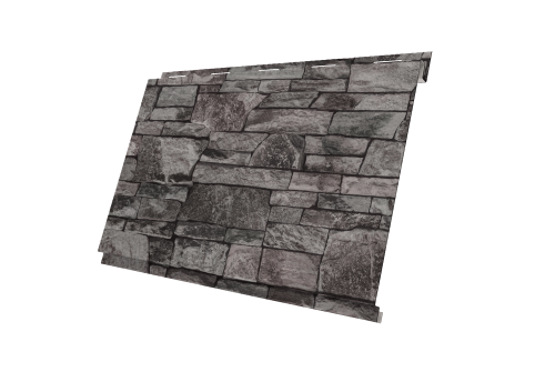 Софит металлический Вертикаль 0,2 classic Grand Line 0,45 Print Elite с пленкой Fine Stone TwinColor
