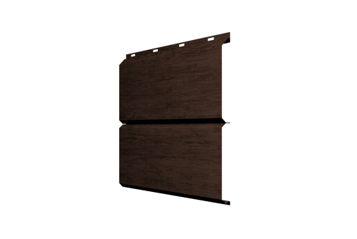 Софит металлический ЭкоБрус 0,345 Grand Line без перфорации 0,45 Print Premium Antique Wood TwinColor
