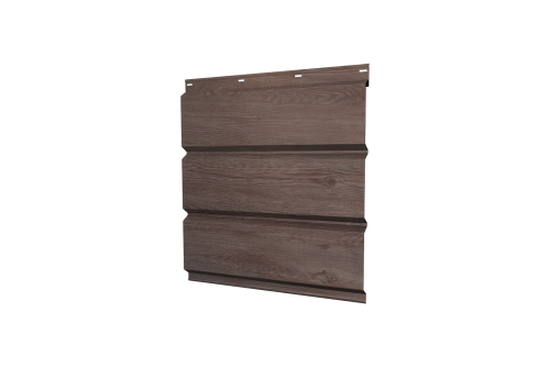 Софит металлический Классик Grand Line без перфорации 0,45 Print Elite с пленкой White Wood TwinColor