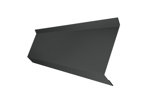 Планка примыкания в штробу 60 Grand Line 0,5 Drap TX RAL 7016 антрацитово-серый (3м)