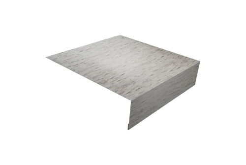 Планка околооконная простая 200х50 Grand Line 0,45 Print Elite Snow Wood TwinColor (3м)