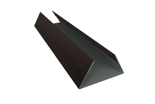 Планка стыковочная составная нижняя 0,45 Print Elite Coffee Wood TwinColor (3м)