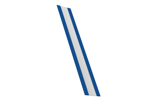 Крепежная планка для забора жалюзи Milan, Milan Slim, Tokyo Grand Line 0,7 PE RAL 5005 сигнальный синий (1,8м)