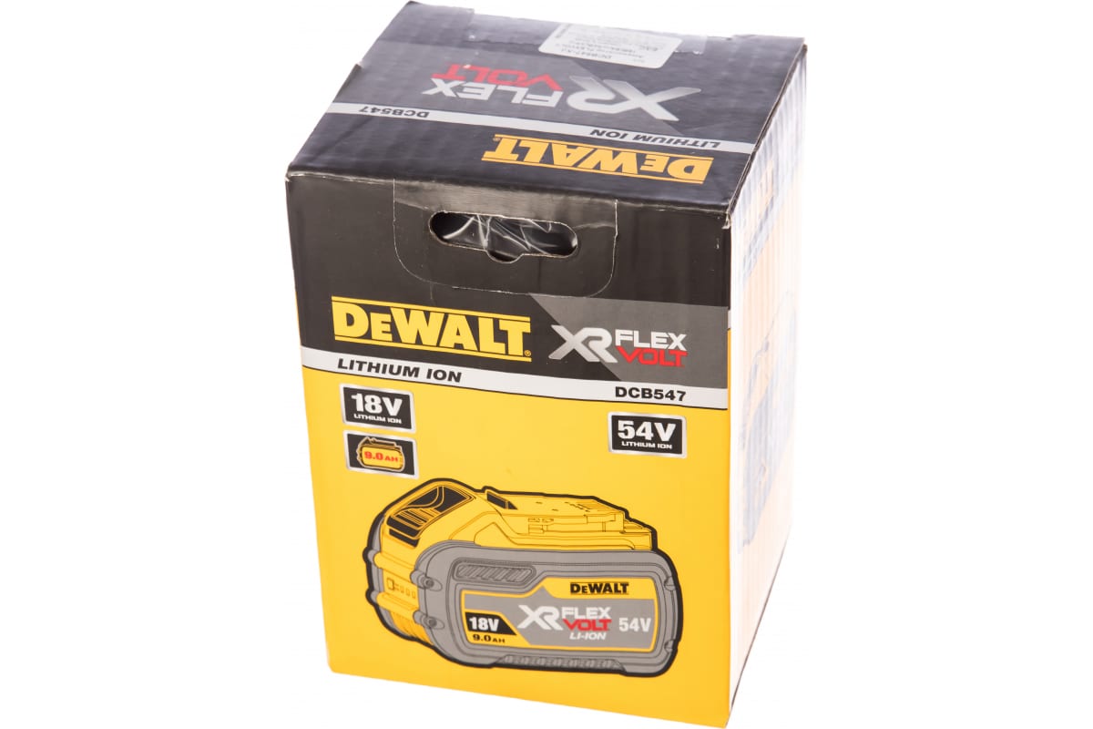 Аккумулятор DeWalt 18V 9 Ач / 54V 3 Ач