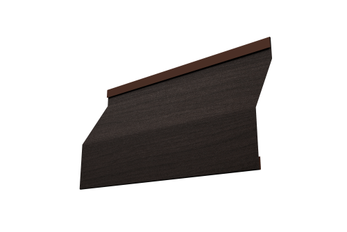 Ламель забора жалюзи Milan Slim Grand Line 0,45 Print Elite Coffee Wood TwinColor